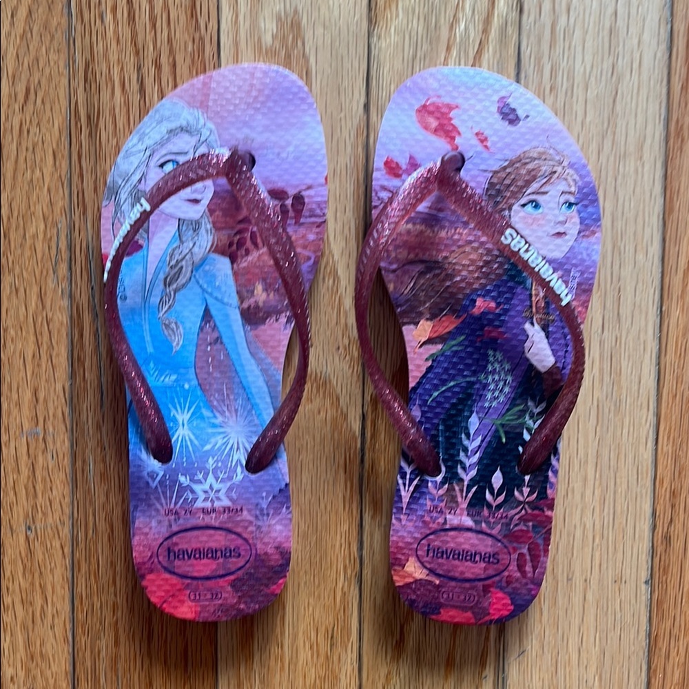 Havaianas Purple Artistic Flip Flops Sandals